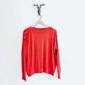 Catherine Malandrino Women's Red Sweater Size Large